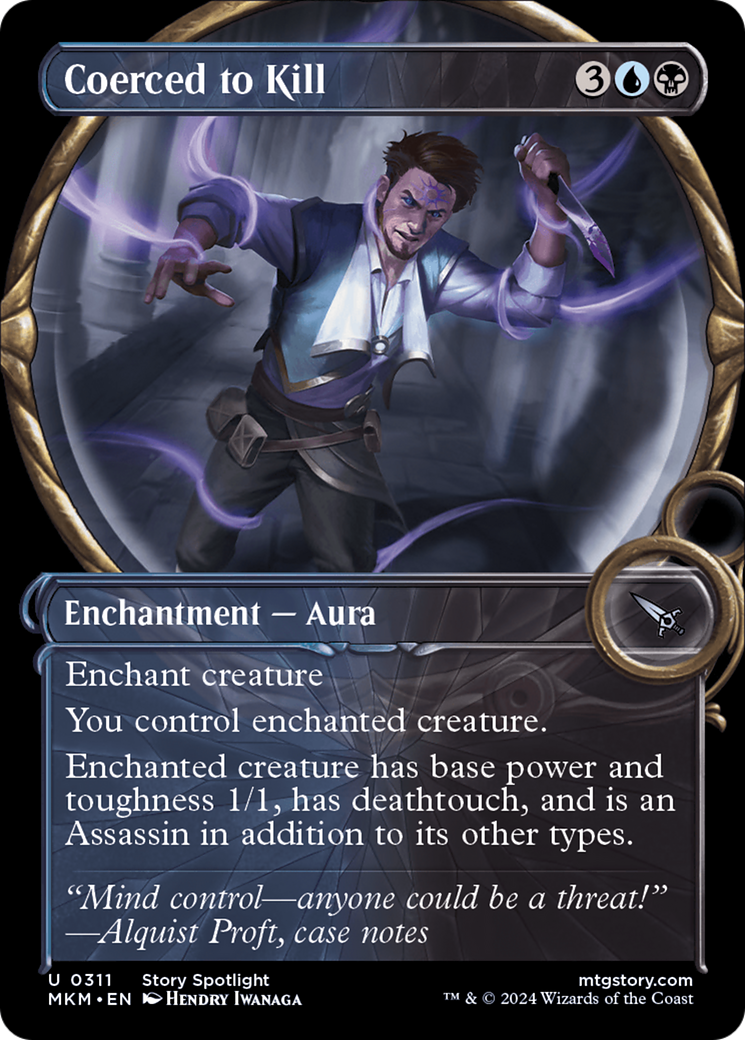 Coerced to Kill (MKM-311) [Murders at Karlov Manor] (Showcase) MTG Single Wizards of the Coast