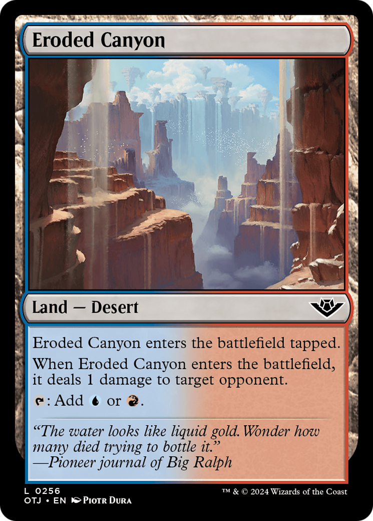 Eroded Canyon (OTJ-256) [Outlaws of Thunder Junction] MTG Single Wizards of the Coast