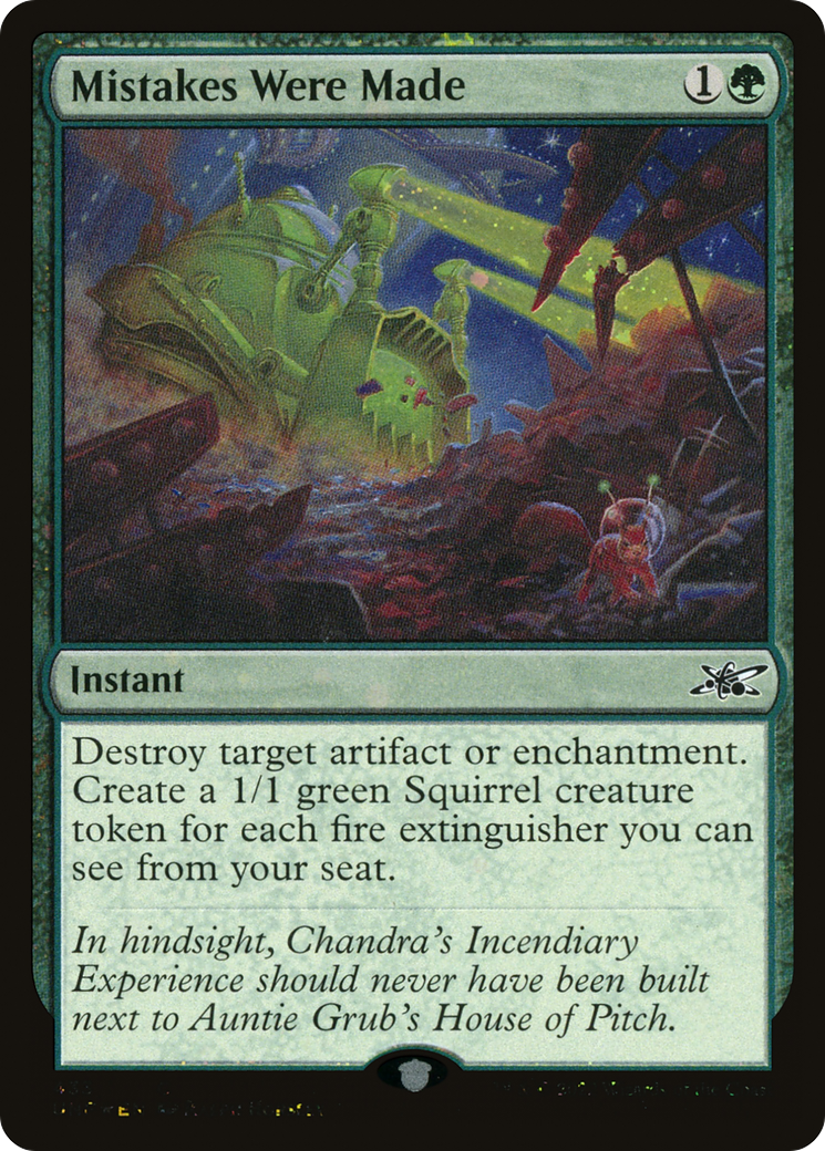 Mistakes Were Made (Galaxy Foil) (UNF-433) [Unfinity] Foil MTG Single Wizards of the Coast