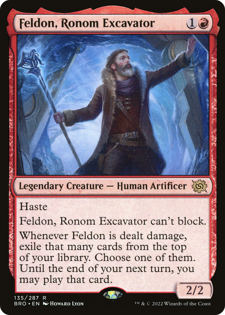 Feldon, Ronom Excavator (BRO-135) [The Brothers' War] Foil MTG Single Wizards of the Coast