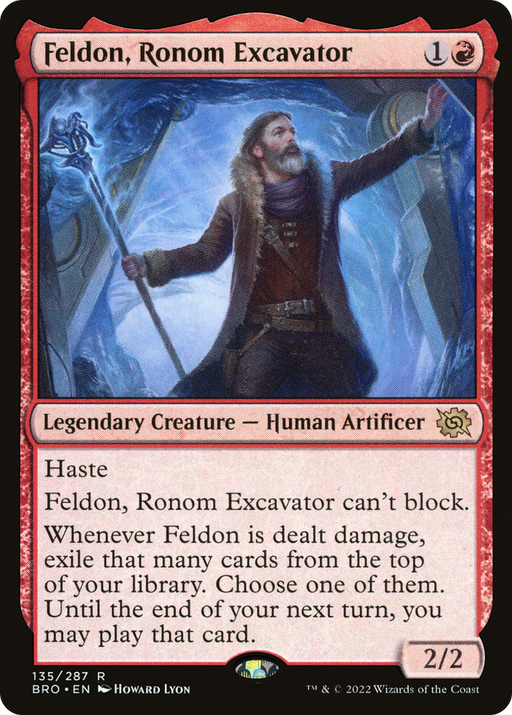 Feldon, Ronom Excavator (BRO-135) [The Brothers' War] Foil MTG Single Wizards of the Coast