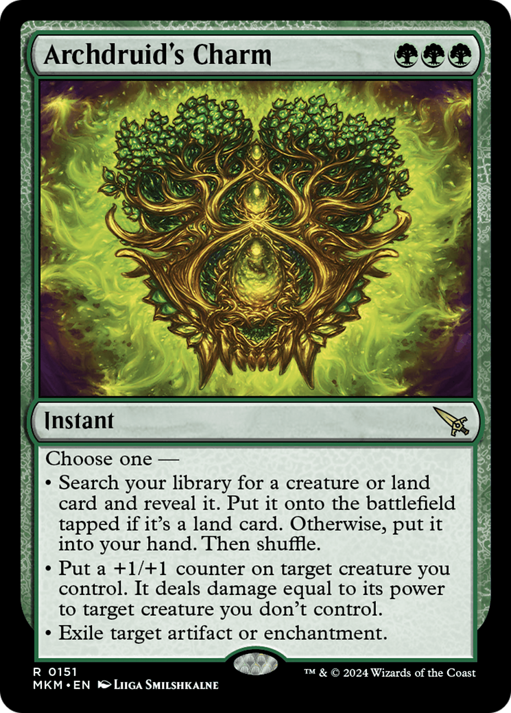 Archdruid's Charm (MKM-151) [Murders at Karlov Manor] Foil MTG Single Wizards of the Coast