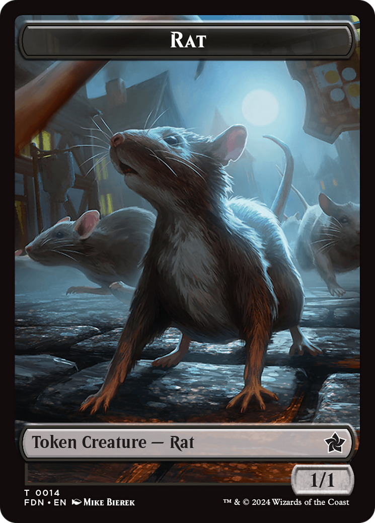 Rat (TFDN-014) [Tokens] Foundations Tokens Foil MTG Single Wizards of the Coast