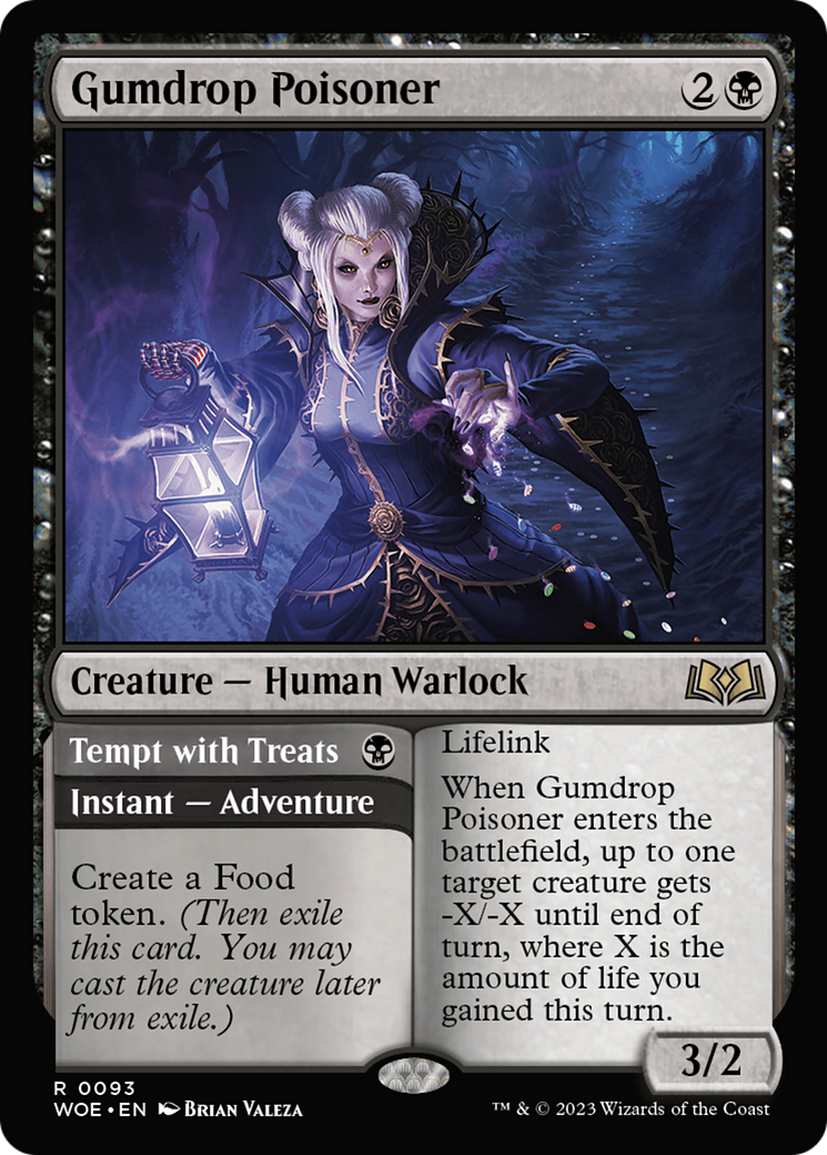 Gumdrop Poisoner // Tempt with Treats (WOE-093) [Wilds of Eldraine] Foil MTG Single Wizards of the Coast