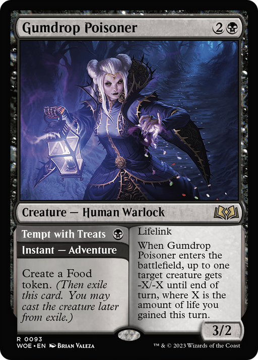 Gumdrop Poisoner // Tempt with Treats (WOE-093) [Wilds of Eldraine] Foil MTG Single Wizards of the Coast