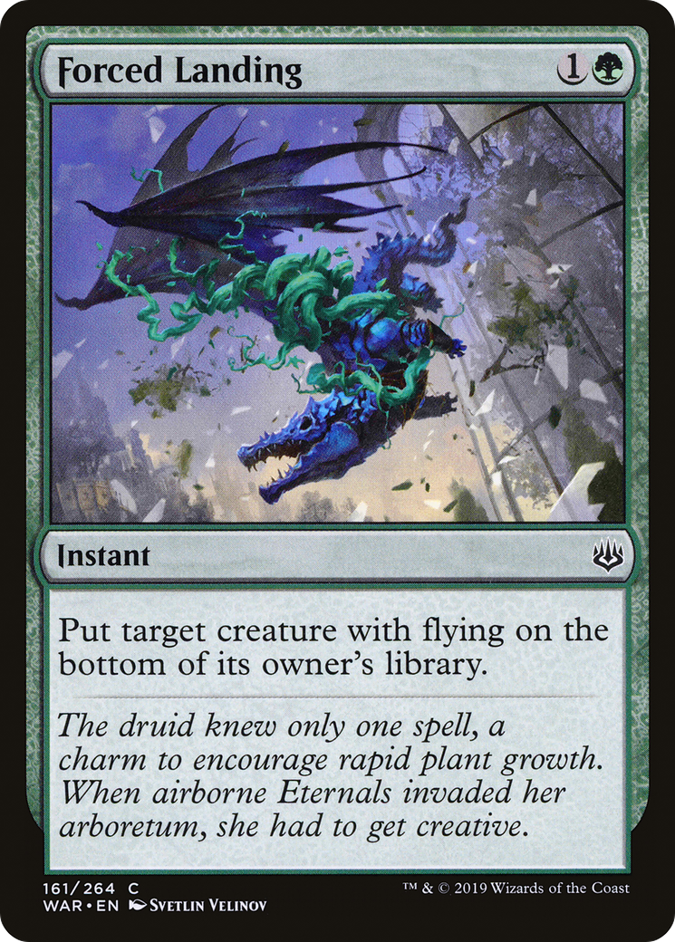 Forced Landing (WAR-161) [War of the Spark] Foil MTG Single Wizards of the Coast