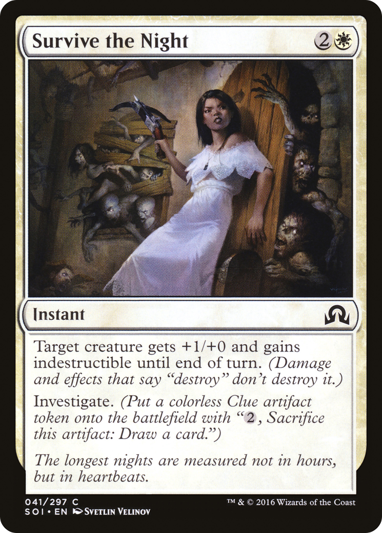 Survive the Night (SOI-041) [Shadows over Innistrad] Foil MTG Single Wizards of the Coast