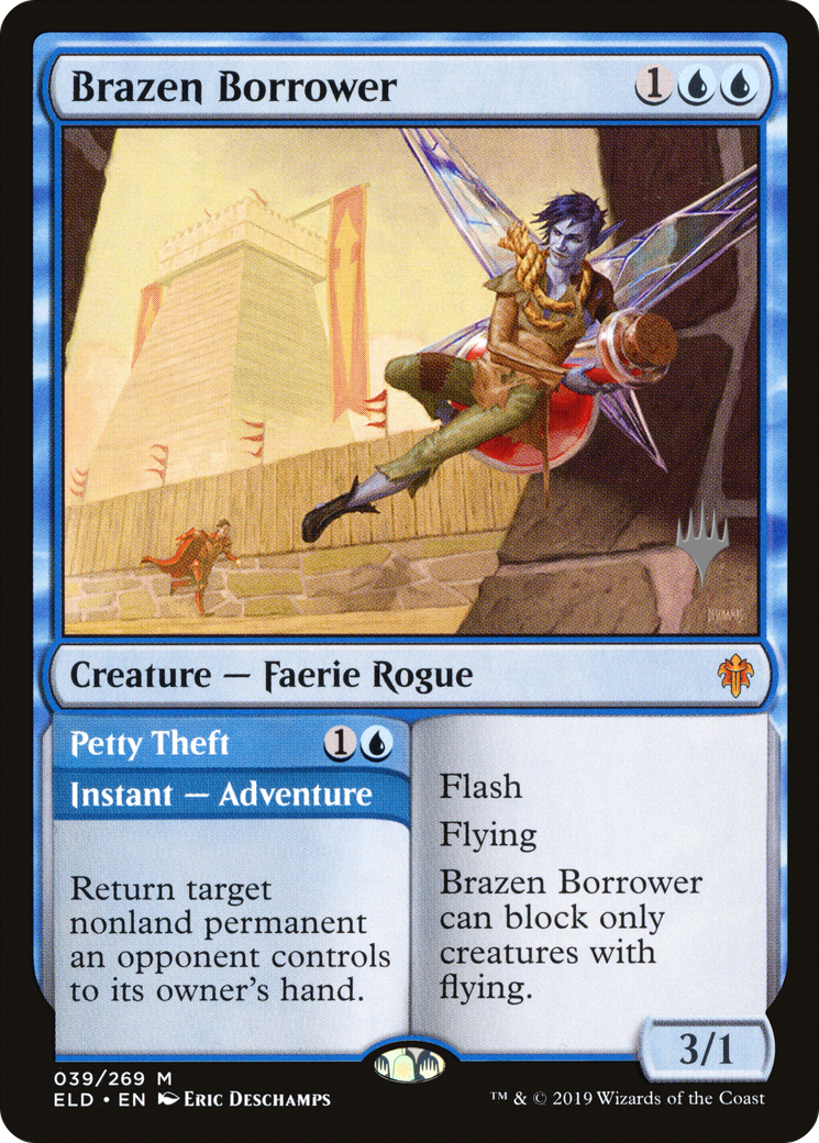 Brazen Borrower (PPELD-039) [Throne of Eldraine Promos] Foil MTG Single Wizards of the Coast