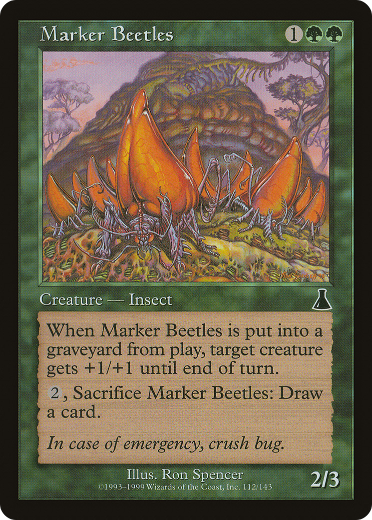 Marker Beetles (UDS-112) [Urza's Destiny] MTG Single Wizards of the Coast