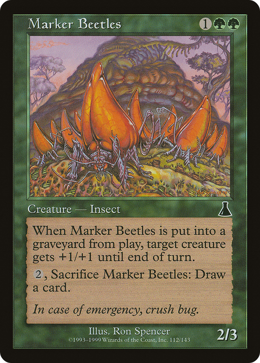 Marker Beetles (UDS-112) [Urza's Destiny] MTG Single Wizards of the Coast