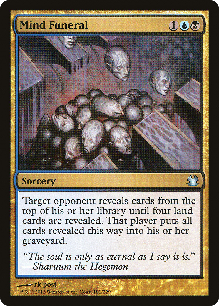 Mind Funeral (MMA-181) [Modern Masters] MTG Single Modern Masters
