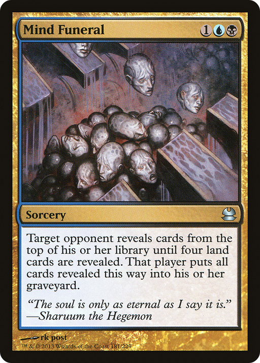 Mind Funeral (MMA-181) [Modern Masters] Foil MTG Single Modern Masters