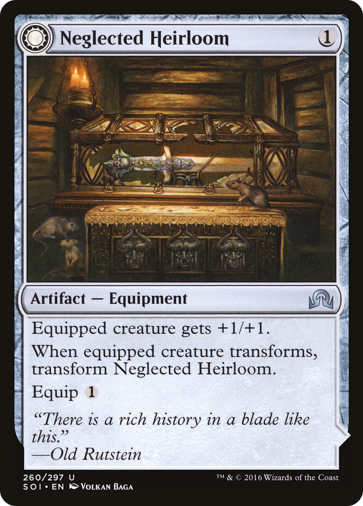 Neglected Heirloom (SOI-260) [Shadows over Innistrad] Foil MTG Single Wizards of the Coast