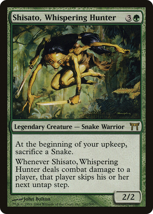 Shisato, Whispering Hunter (CHK-242) [Champions of Kamigawa] MTG Single Wizards of the Coast