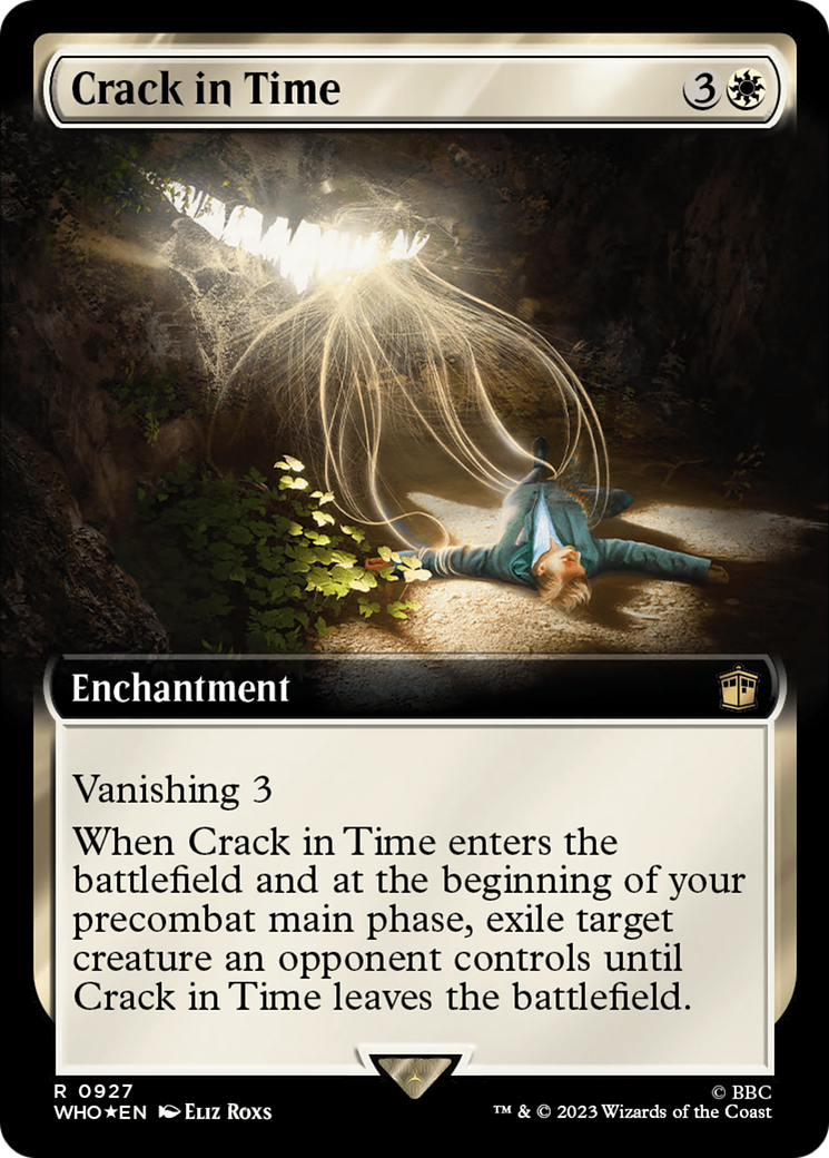 Crack in Time (WHO-927) [Doctor Who] (Extended Art) Foil MTG Single Wizards of the Coast