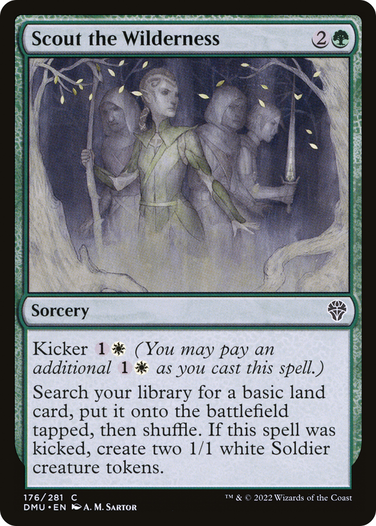Scout the Wilderness (DMU-176) [Dominaria United] Foil MTG Single Wizards of the Coast