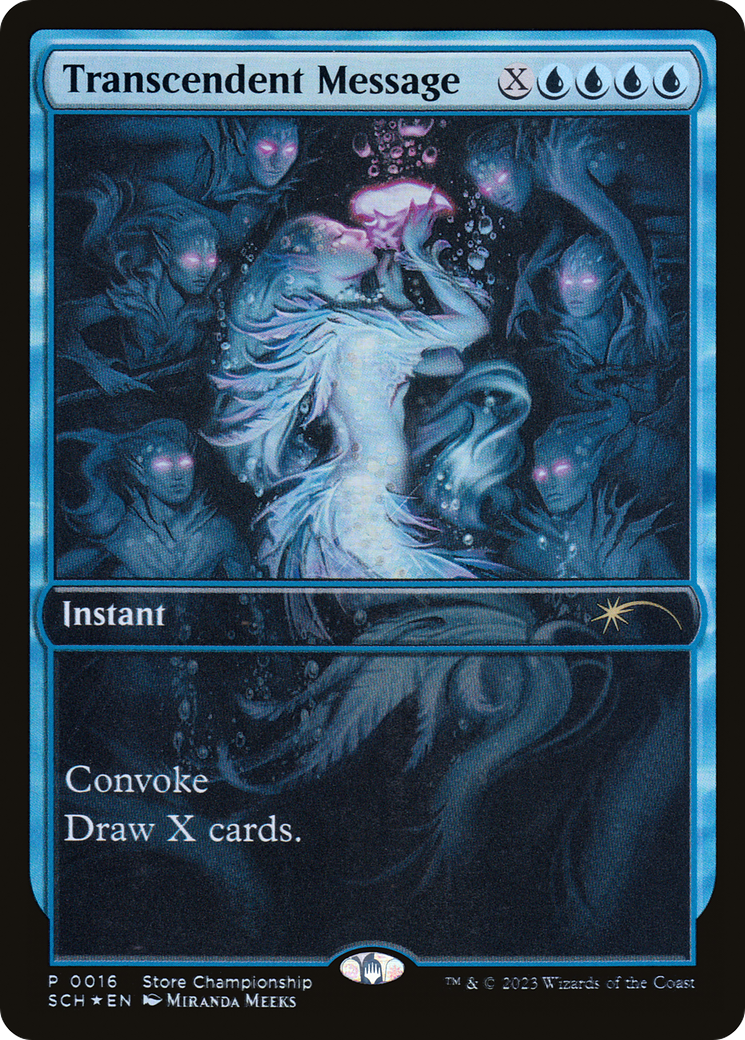 Transcendent Message (GAME-016) [Misc] Store Championships Foil MTG Single Wizards of the Coast