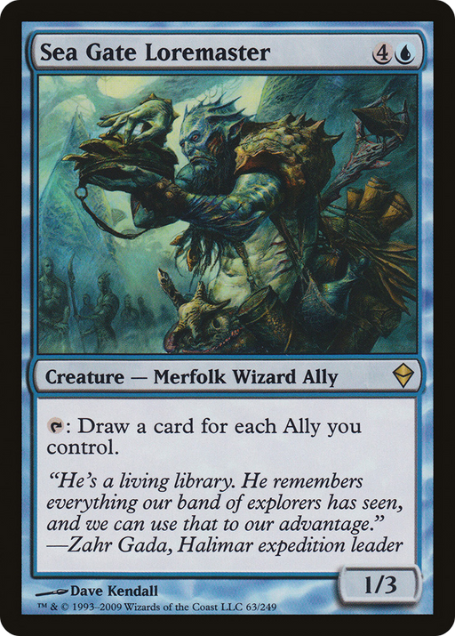 Sea Gate Loremaster (ZEN-063) [Zendikar] MTG Single Wizards of the Coast
