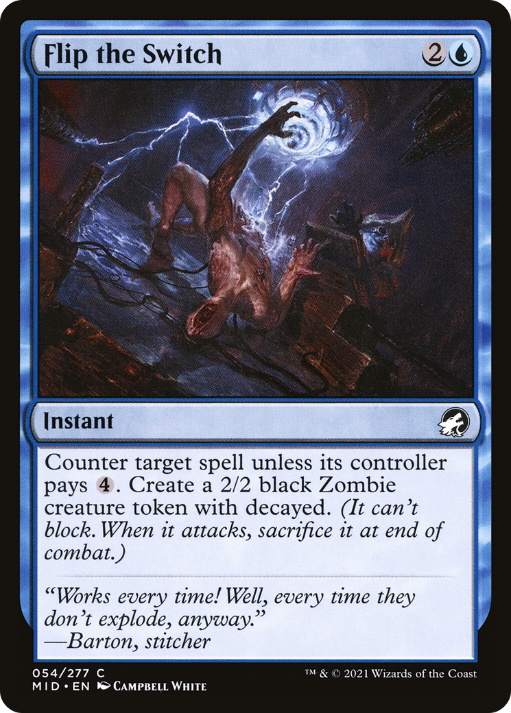 Flip the Switch (MID-054) [Innistrad: Midnight Hunt] Foil MTG Single Wizards of the Coast
