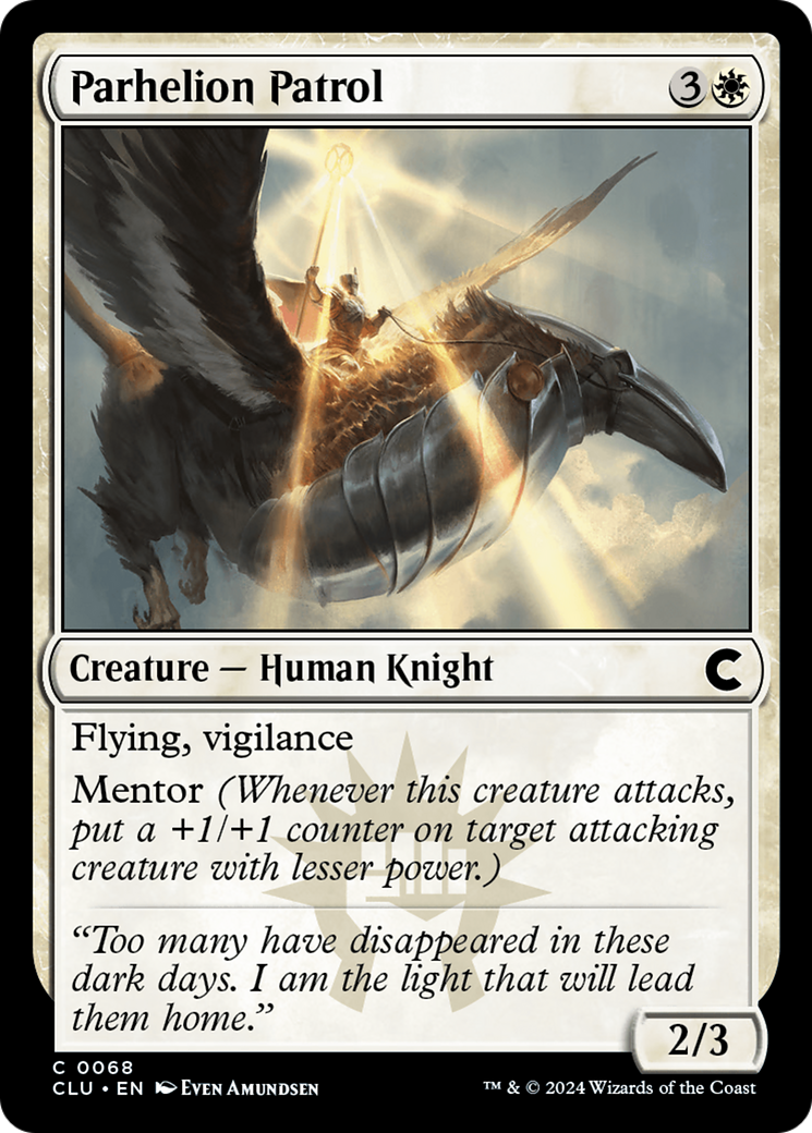 Parhelion Patrol (CLU-068) [Ravnica: Clue Edition] MTG Single Wizards of the Coast