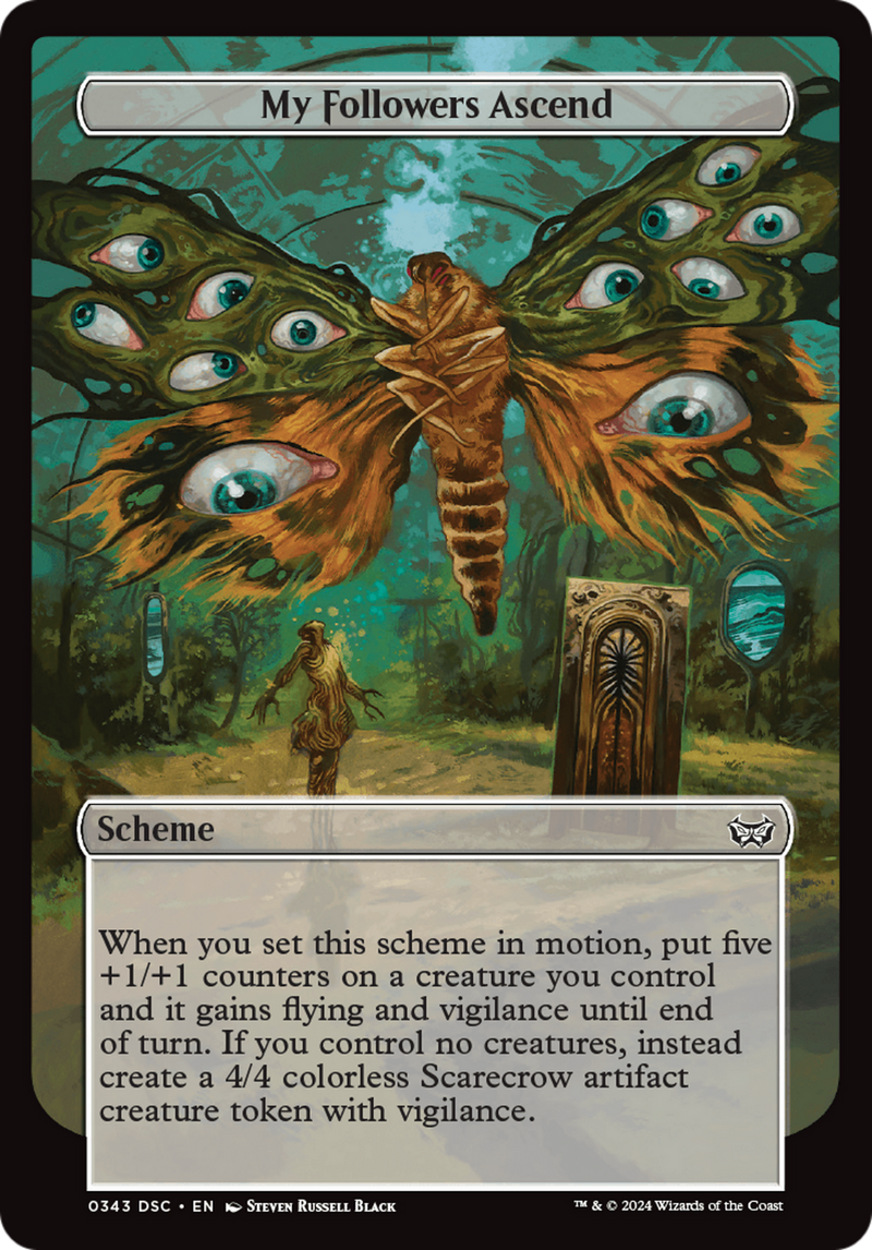 My Followers Ascend (Full Art) (A:DSC-343) [Duskmourn: House of Horror Commander] MTG Single Wizards of the Coast