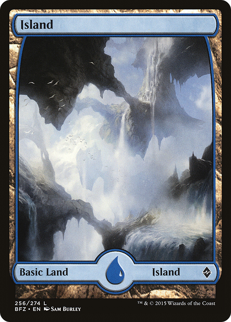 Island (BFZ-256) [Battle for Zendikar] Foil MTG Single Wizards of the Coast