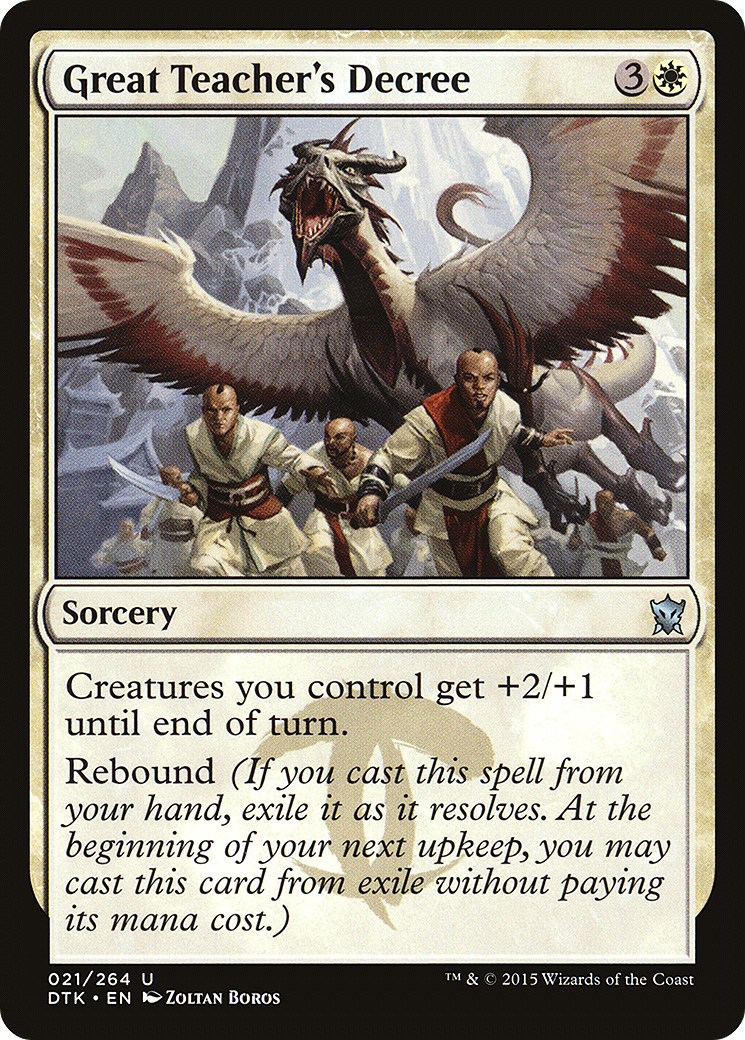 Great Teacher's Decree (DTK-021) [Dragons of Tarkir] MTG Single Wizards of the Coast