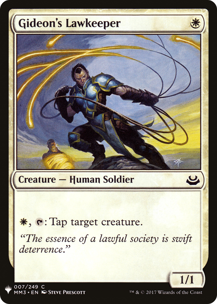 Gideon's Lawkeeper (LIST-MM3-7) [Mystery Booster] The List MTG Single Wizards of the Coast