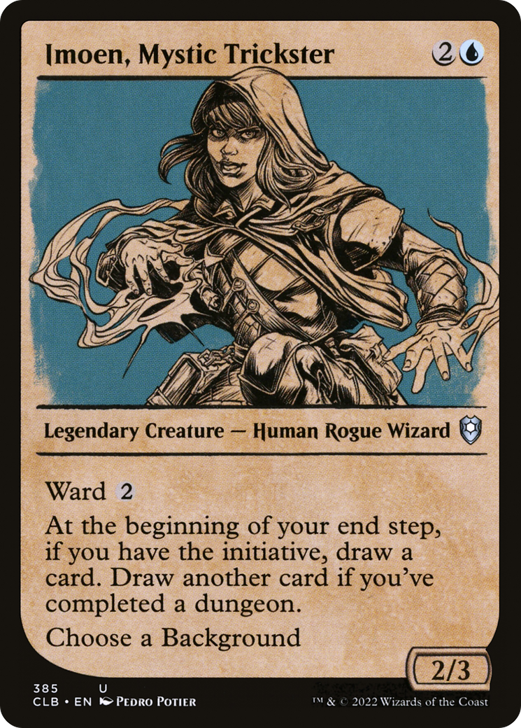 Imoen, Mystic Trickster (CLB-385) [Commander Legends: Battle for Baldur's Gate] (Showcase) Foil MTG Single Wizards of the Coast