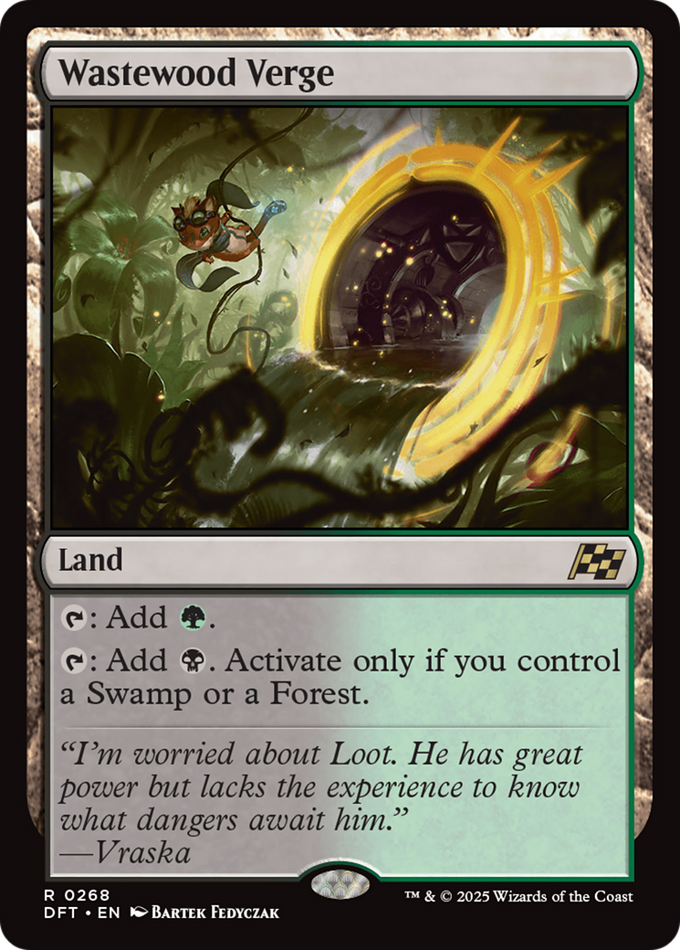 Wastewood Verge (DFT-268) [Aetherdrift] Foil MTG Single Wizards of the Coast