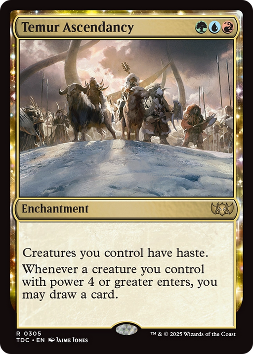 Temur Ascendancy (TDC-305) [Commander: Tarkir: Dragonstorm] MTG Single Wizards of the Coast