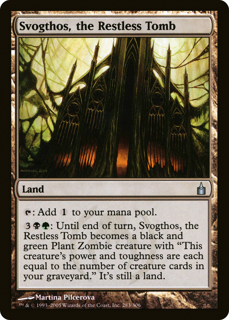 Svogthos, the Restless Tomb (RAV-283) [Ravnica: City of Guilds] Foil MTG Single Wizards of the Coast
