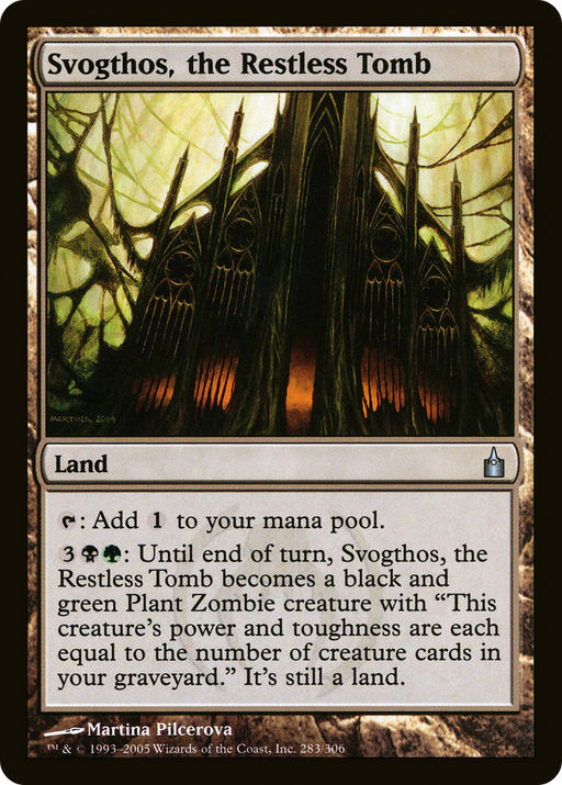 Svogthos, the Restless Tomb (RAV-283) [Ravnica: City of Guilds] Foil MTG Single Wizards of the Coast