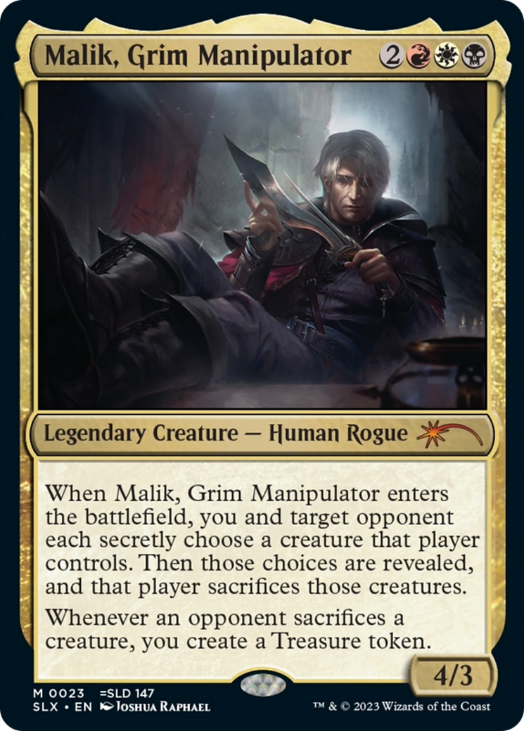 Malik, Grim Manipulator (SLX-023) [Secret Lair] Universes Within MTG Single Wizards of the Coast
