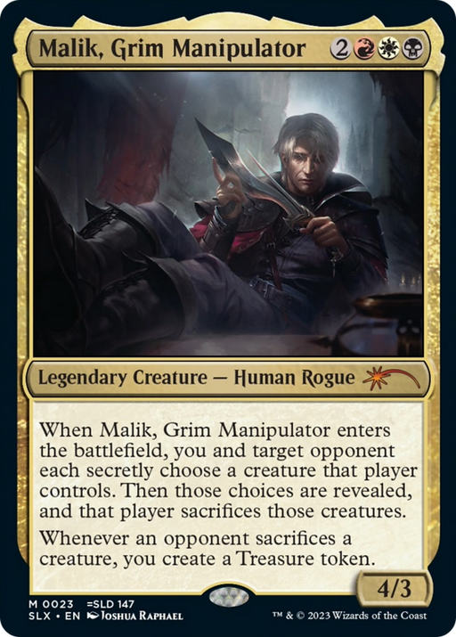 Malik, Grim Manipulator (SLX-023) [Secret Lair] Universes Within MTG Single Wizards of the Coast