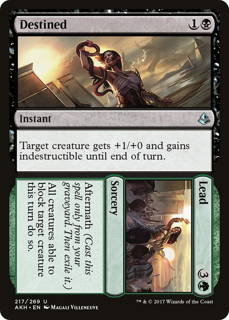 Destined // Lead (AKH-217) [Amonkhet] MTG Single Wizards of the Coast