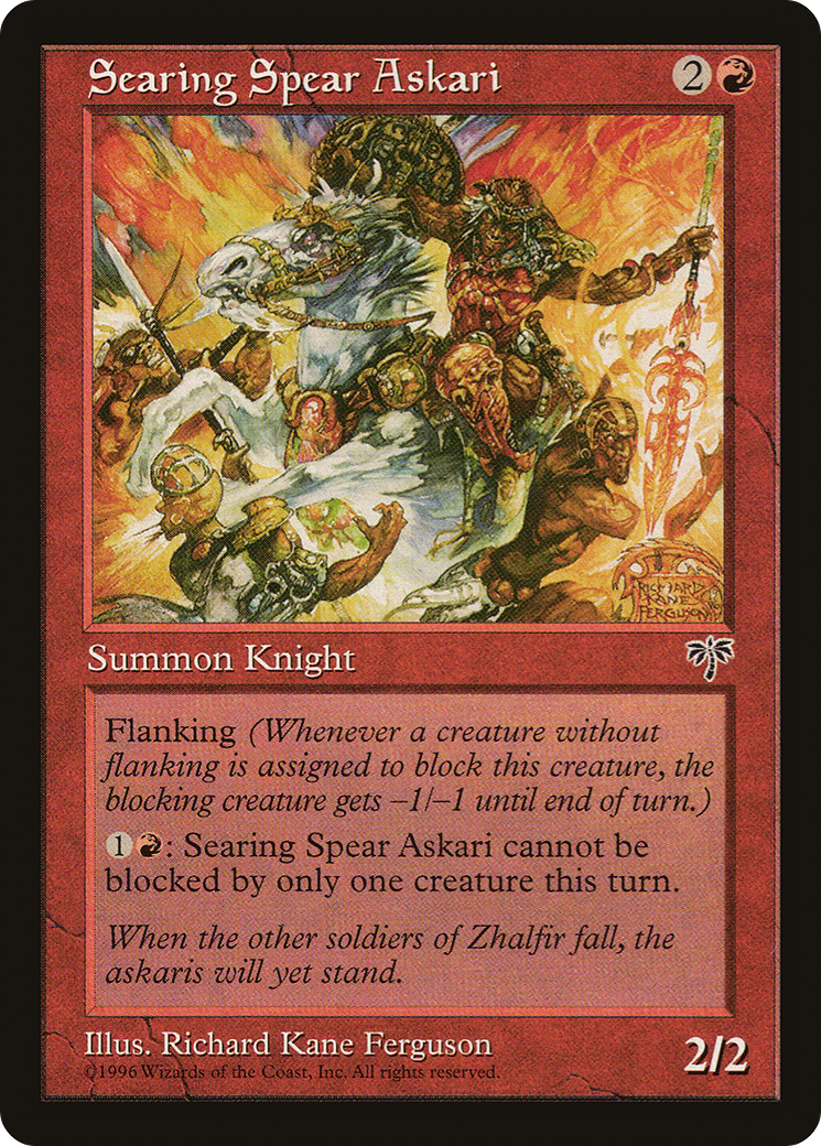 Searing Spear Askari (MIR-191) [Mirage] MTG Single Wizards of the Coast