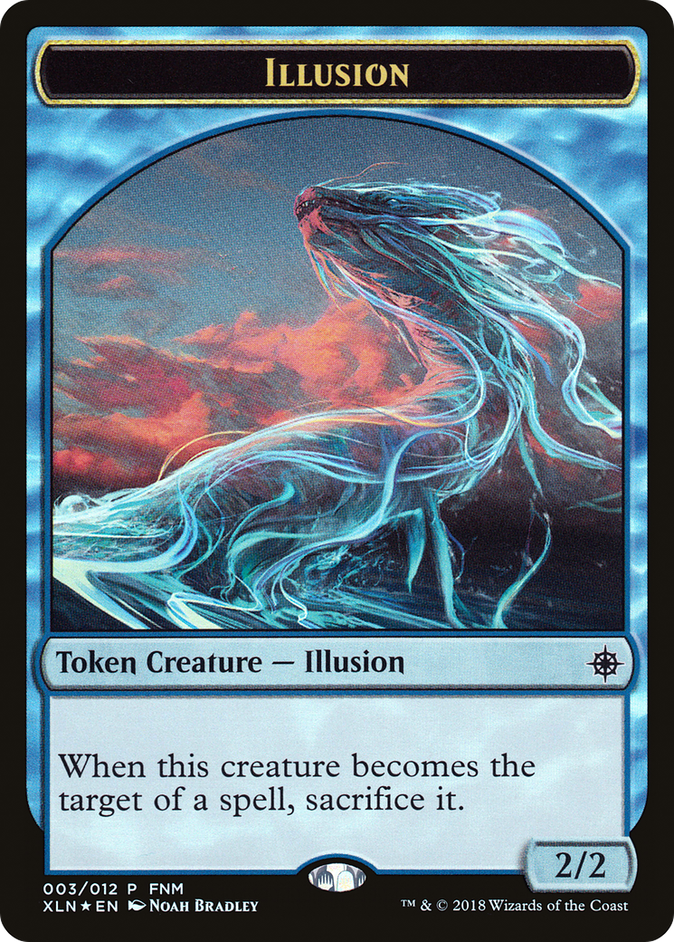 Illusion // Saproling Double-Sided Token [Friday Night Magic 2018] MTG Single Magic: The Gathering