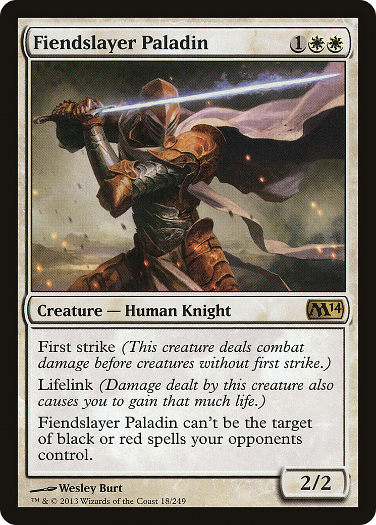 Fiendslayer Paladin (M14-018) [Magic 2014] Foil MTG Single Wizards of the Coast