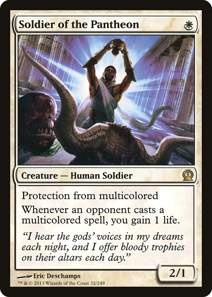Soldier of the Pantheon (THS-032) [Theros] MTG Single Wizards of the Coast