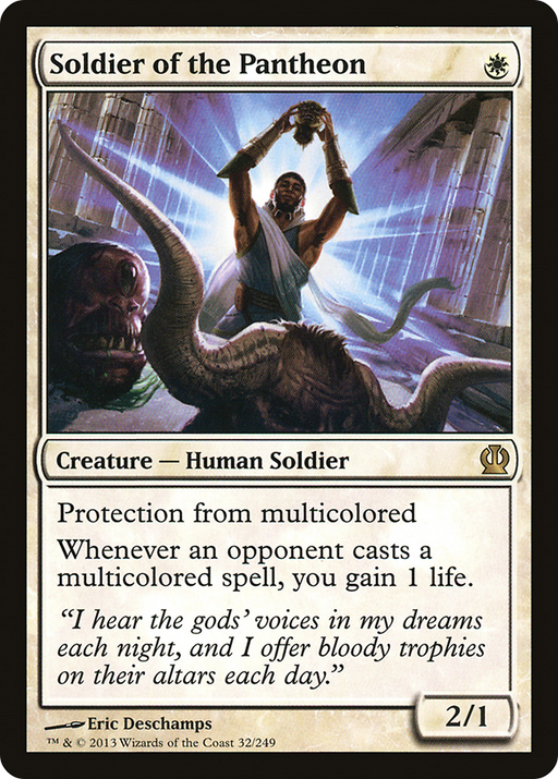Soldier of the Pantheon (THS-032) [Theros] MTG Single Wizards of the Coast