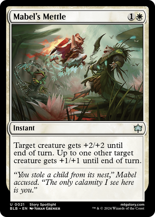 Mabel's Mettle (BLB-021) [Bloomburrow] MTG Single Wizards of the Coast