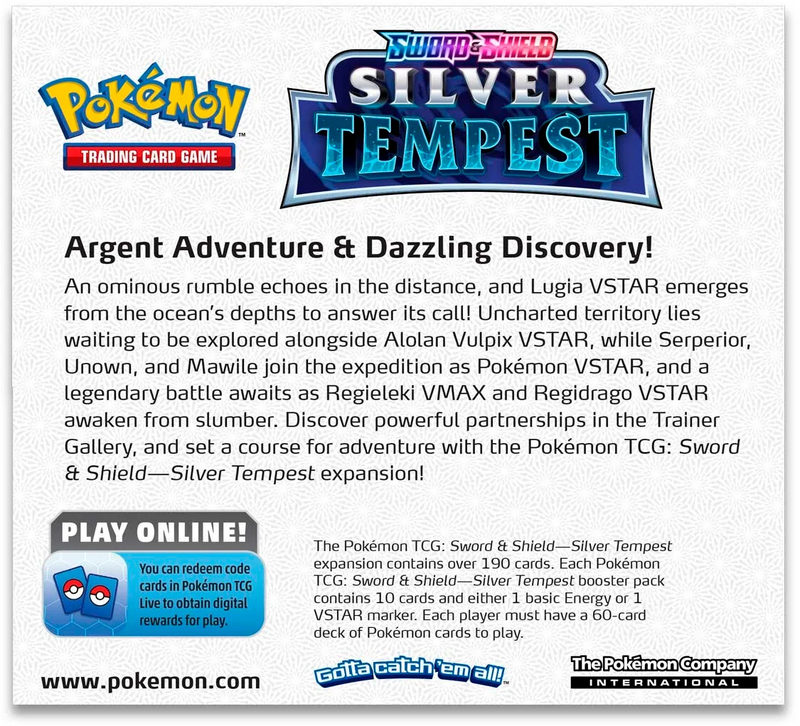Pokémon: Silver Tempest - Booster Box Pokemon Sealed Pokémon