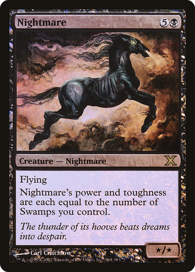 Nightmare (10E-164★) [Tenth Edition] Foil MTG Single Wizards of the Coast