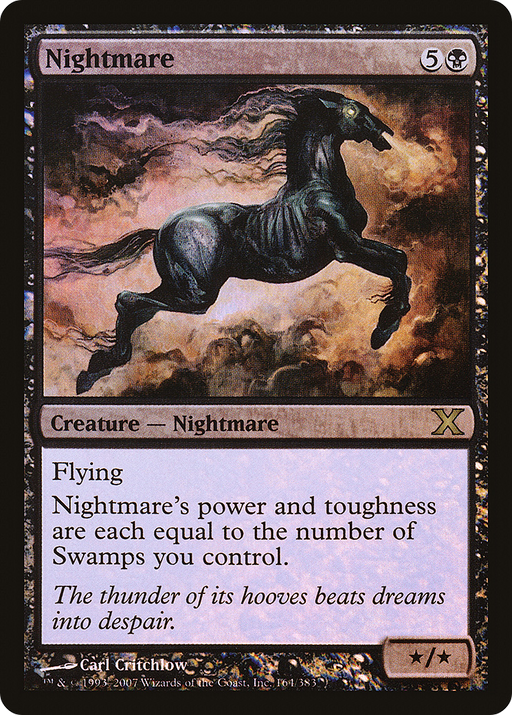 Nightmare (10E-164★) [Tenth Edition] Foil MTG Single Wizards of the Coast