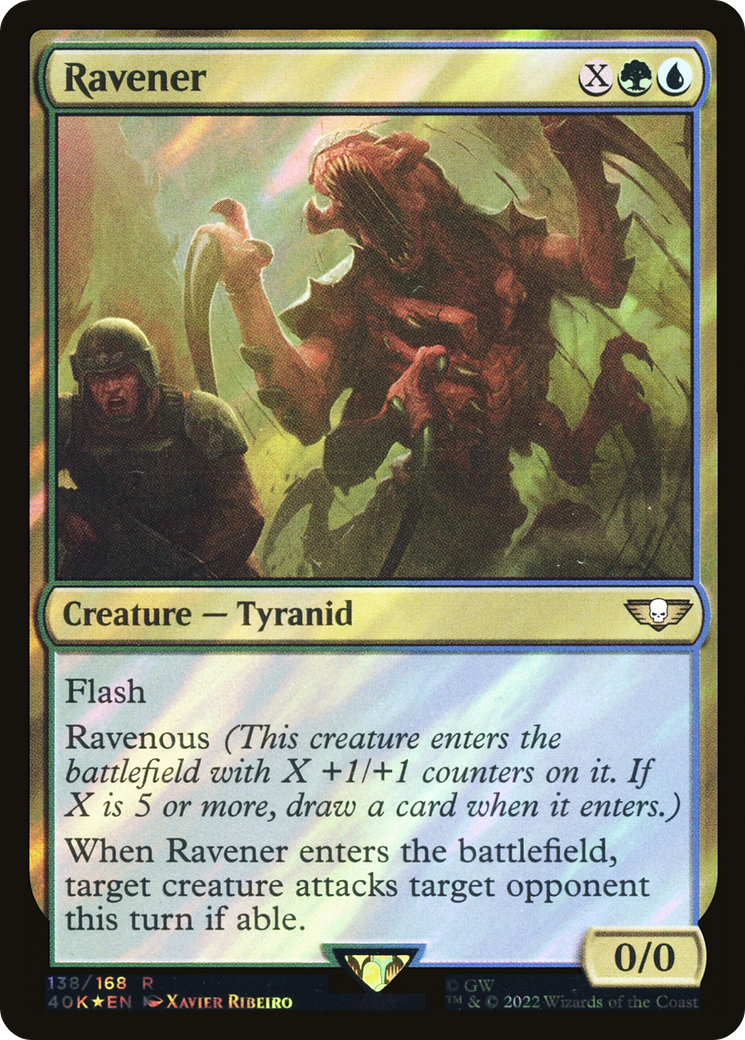 Ravener (40K-138★) [Warhammer 40,000 Commander] Foil MTG Single Wizards of the Coast