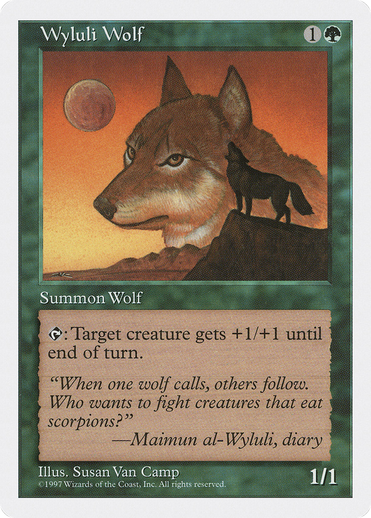 Wyluli Wolf (5ED-) [Fifth Edition] MTG Single Wizards of the Coast