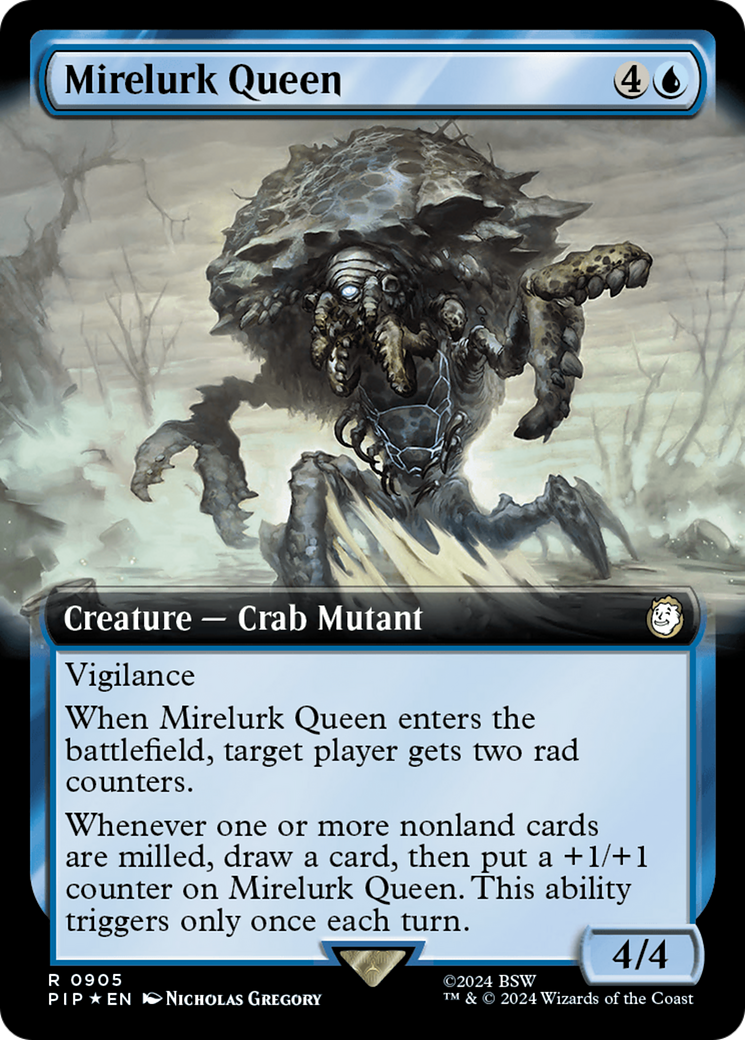 Mirelurk Queen (Surge Foil) (PIP-905) [Fallout] (Extended Art) Foil MTG Single Wizards of the Coast