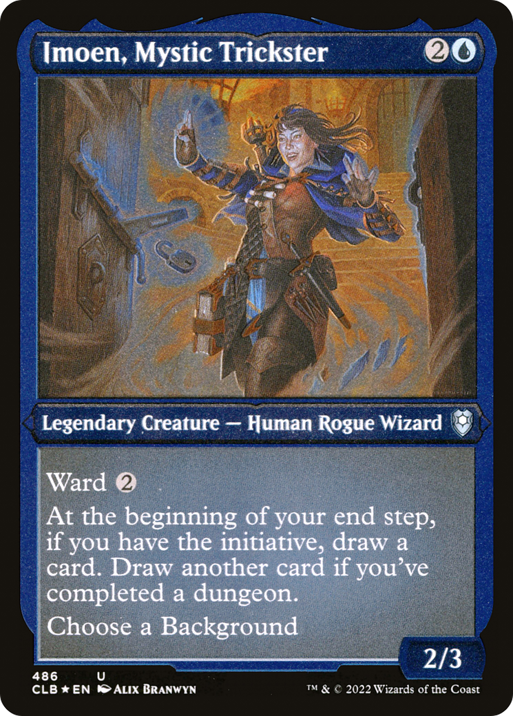Imoen, Mystic Trickster (CLB-486) [Commander Legends: Battle for Baldur's Gate] Etched Foil MTG Single Wizards of the Coast