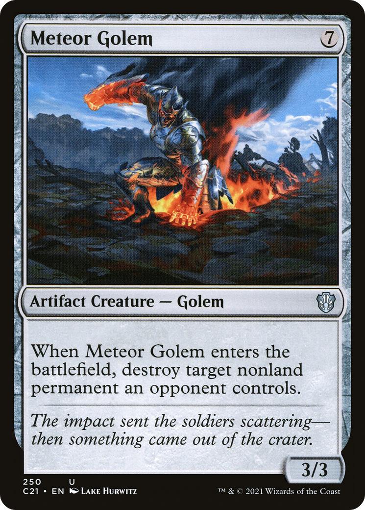 Meteor Golem (C21-250) [Commander 2021] MTG Single Wizards of the Coast